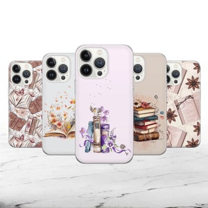 Book Phone Case Bookish Cover for iPhone 17 Pro Max, 16e, 15, 14, 12 & Samsung S25 Ultra, S24 FE, A56, Pixel 10 XL, 9a, 8