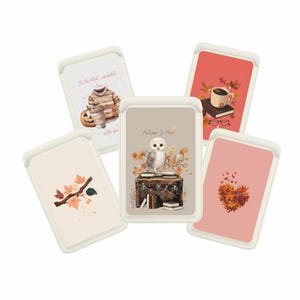 Cartera Magsafe Bookish Autumn, cómoda y estética magnética, compatible con iPhone 16, 15, iPhone 14 y iPhone 13 SE Pro Max Plus