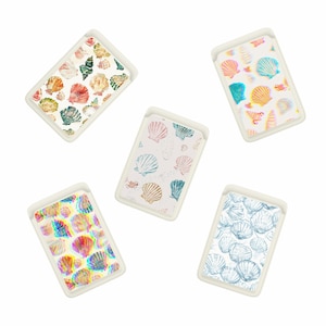 Cartera Magsafe vintage con estampado costero, compatible con iPhone 16, 15, 14 y 13 SE Pro Max Plus.