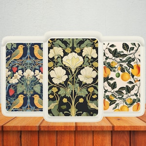 Carteira Magsafe inspirada em Morris, carteira magnética Art Nouveau compatível com iPhone 15, iPhone 14, iPhone 13 SE Pro Max Plus