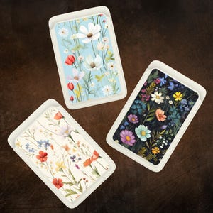 Portefeuille Magsafe Fleurs sauvages, portefeuille magnétique Jolies fleurs compatible avec iPhone 15, iPhone 14, iPhone 13 SE Pro Max Plus