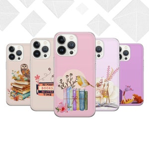 Bookish Phone Case Book lover Cover for iPhone 17 Pro Max, 16e, 15, 14, 12 & Samsung S25 Ultra, S24 FE, A56, Pixel 10 XL, 9a, 8