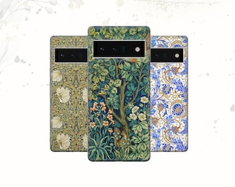 Art Nouveau William Morris Phone Case: Soft TPU Gel Cover for Pixel, Samsung, iPhone