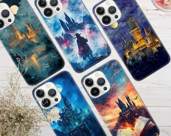 Fantasy Castle Phone Case: Wizard Magic Cover for iPhone 17 Pro Max, 16e, 15, 14, 12 & Samsung S25 Ultra, S24 FE, A56, Pixel 10 XL, 9a, 8