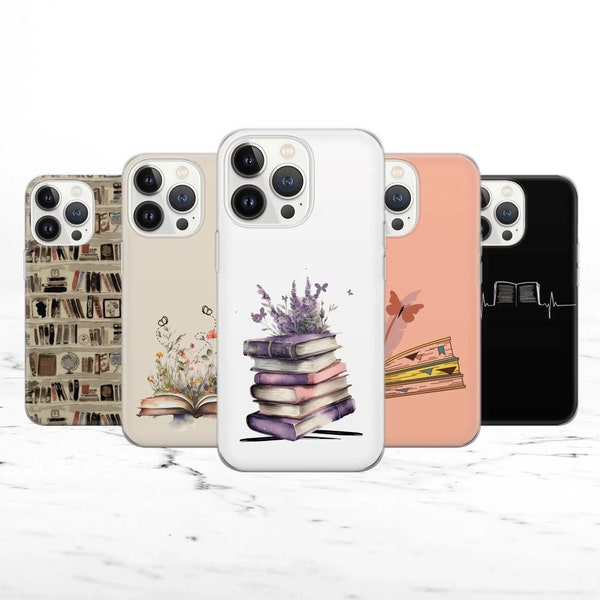 Bookish Phone Case Book lover Cover for iPhone 14 13 12 Pro 11 XR 8 7, Samsung S23 S22 A73 A53 A13 A14 S21 Fe S20, Pixel 7 6A