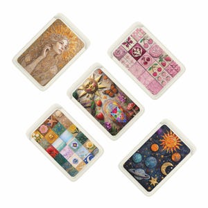 Mosaik Brieftasche, magnetische Geldbörse, Brieftasche für iPhone 16, 15, 14, 13 SE Pro Max Plus