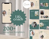 Life coach template Instagram coaching template Canva coaching bundle Instagram coach template Canva template coach Growth mindset