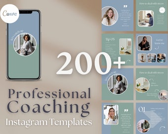 Pack de modèles de coach Pack de coaching Canva Modèle de coach Instagram Modèle Canva coach Modèle de coaching Instagram Modèle Mindset Coach