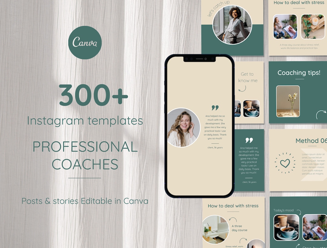 Instagram Template Coaching Templates Professional Coaching Canva ...