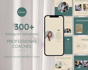 Instagram Template Coaching Templates Professional Coaching Canva Template Coaching Canva Bundle Template Coach Instagram Post
