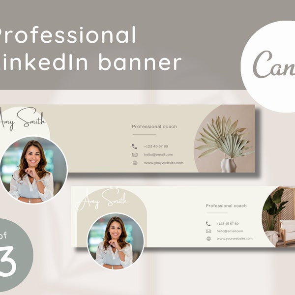 LinkedIn Banner Canva LinkedIn Sjabloon Professionele Banner Bewerkbare LinkedIn Banner LinkedIn Header Banner Sjabloon LinkedIn Achtergrond