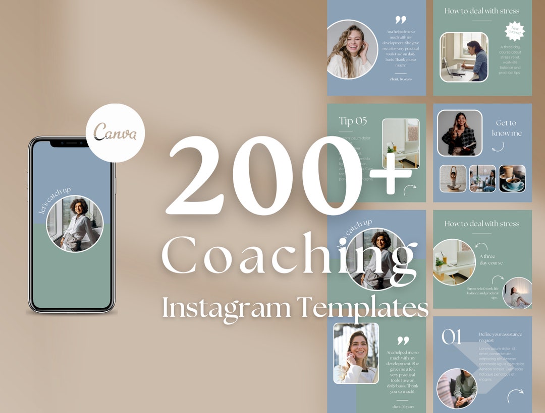 Coach Template Bundle Canva Coaching Bundle Instagram Coach Template ...
