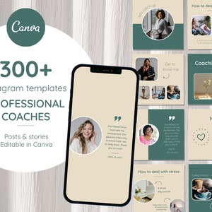 Instagram Coaching Bundle, Life coach template, Instagram Templates Coaching, Professional Coaching Template, Business coach template