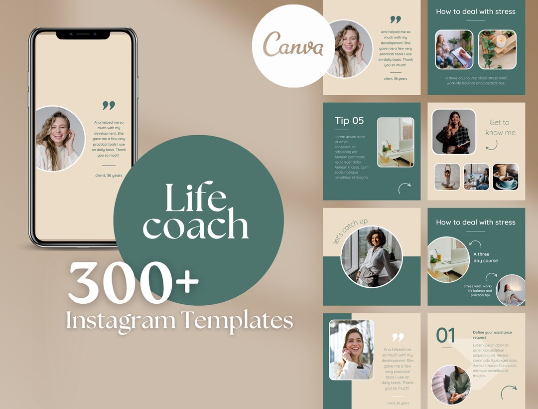 Life Coach Template Coaching Templates Professional Coaching Canva ...