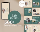 Life coach template Coaching Templates Professional Coaching Canva Template Coaching Canva Bundle Template Coach Instagram Post