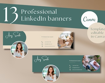 Linkedin banner canva, Linkedin Banner Templates, Editable LinkedIn background, Linkedin header, Linkedin Branding, Linkedin Profile