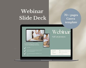 Coaching Business Slide Deck Canva Template (70+ Pages)