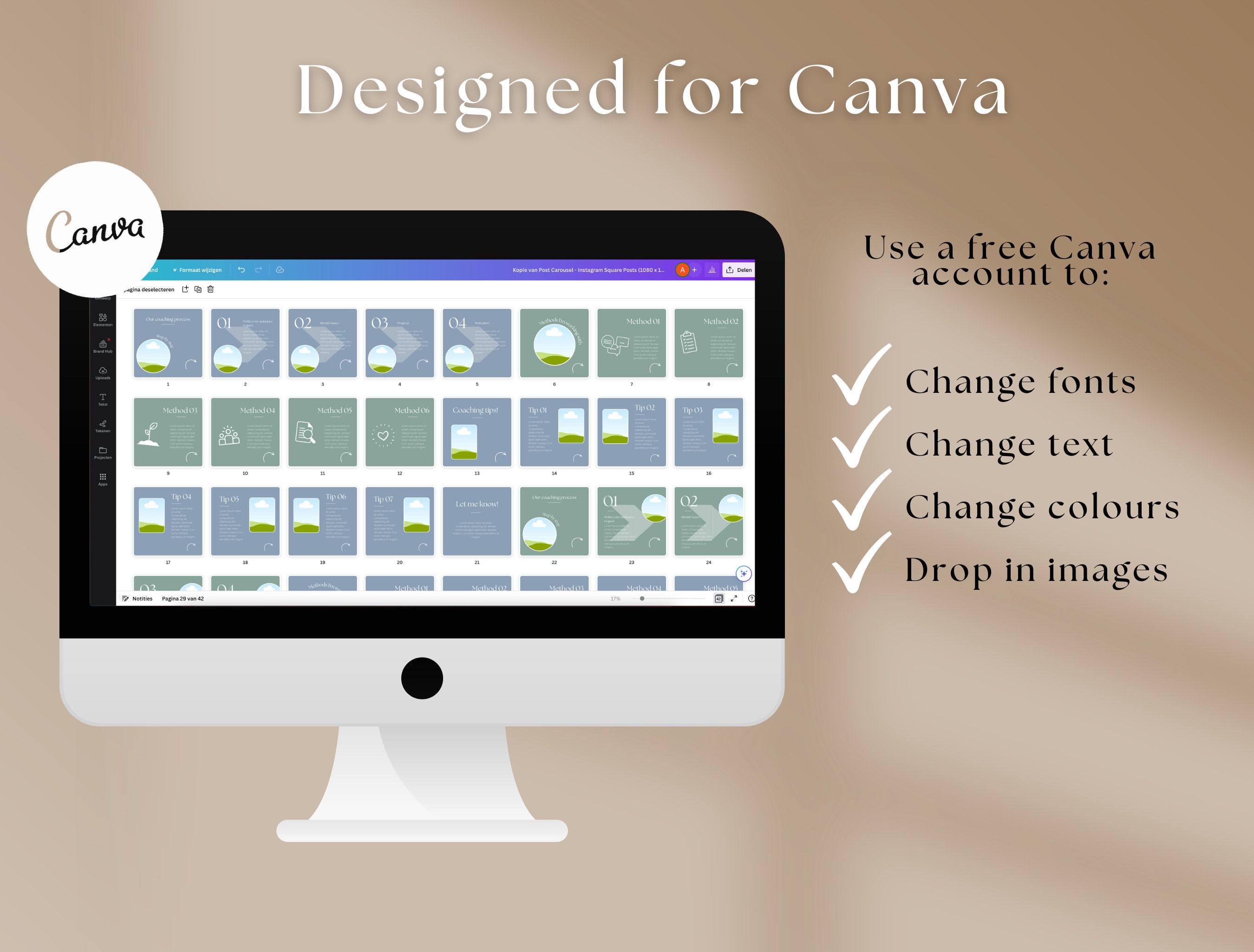 Coach Template Bundle Canva Coaching Bundle Instagram Coach Template ...