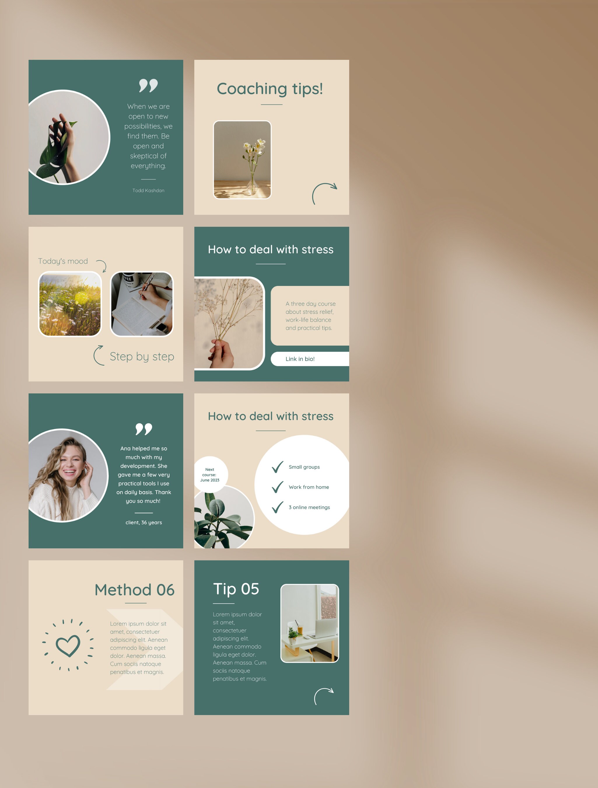 Coaching Instagram Templates Life Coach Social Media Templates Coach ...