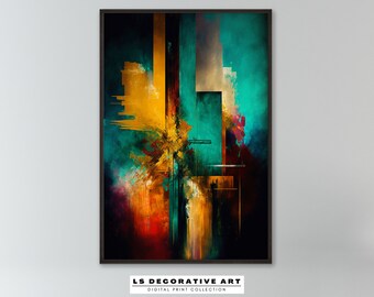 Abstract Painting | Wall Decor | LS Decorative | PRINTABLE Digital | 23-0023