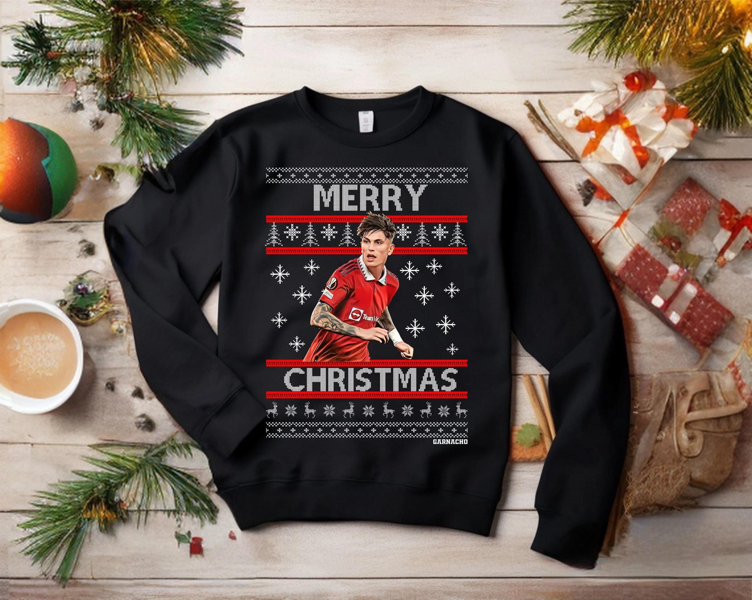 Manchester United Christmas Jumper Retro Football Jumpers