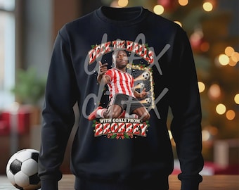 SUNDERLAND football  deck the halls brobbery 26-27 christmas jumper gift present adults mens kids sweatshirt  dtf printing