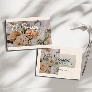 Plantilla de tarjeta de regalo Canva para fotógrafos Diseño minimalista editable Negocio de fotografía Cupón personalizable
