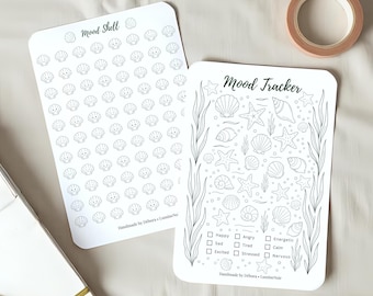Set de pegatinas Ocean Mood Tracker: Diario de otoño para el autocuidado