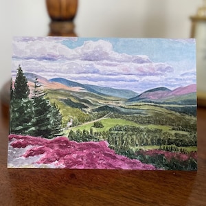 Carte de voeux paysage de Balmoral