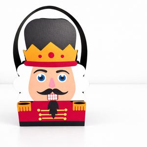 Nutcracker Party Favour Box | Treat Holder | Kids Gift Box | Christmas Theme | DIY Paper Craft SVG File + PDF Instructions