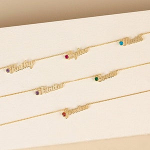 Multiple Name Necklace • Friendship Necklace• Custom Name Necklace • Personalized Gift For Mom • Three name necklace • Persoanalized jewelry