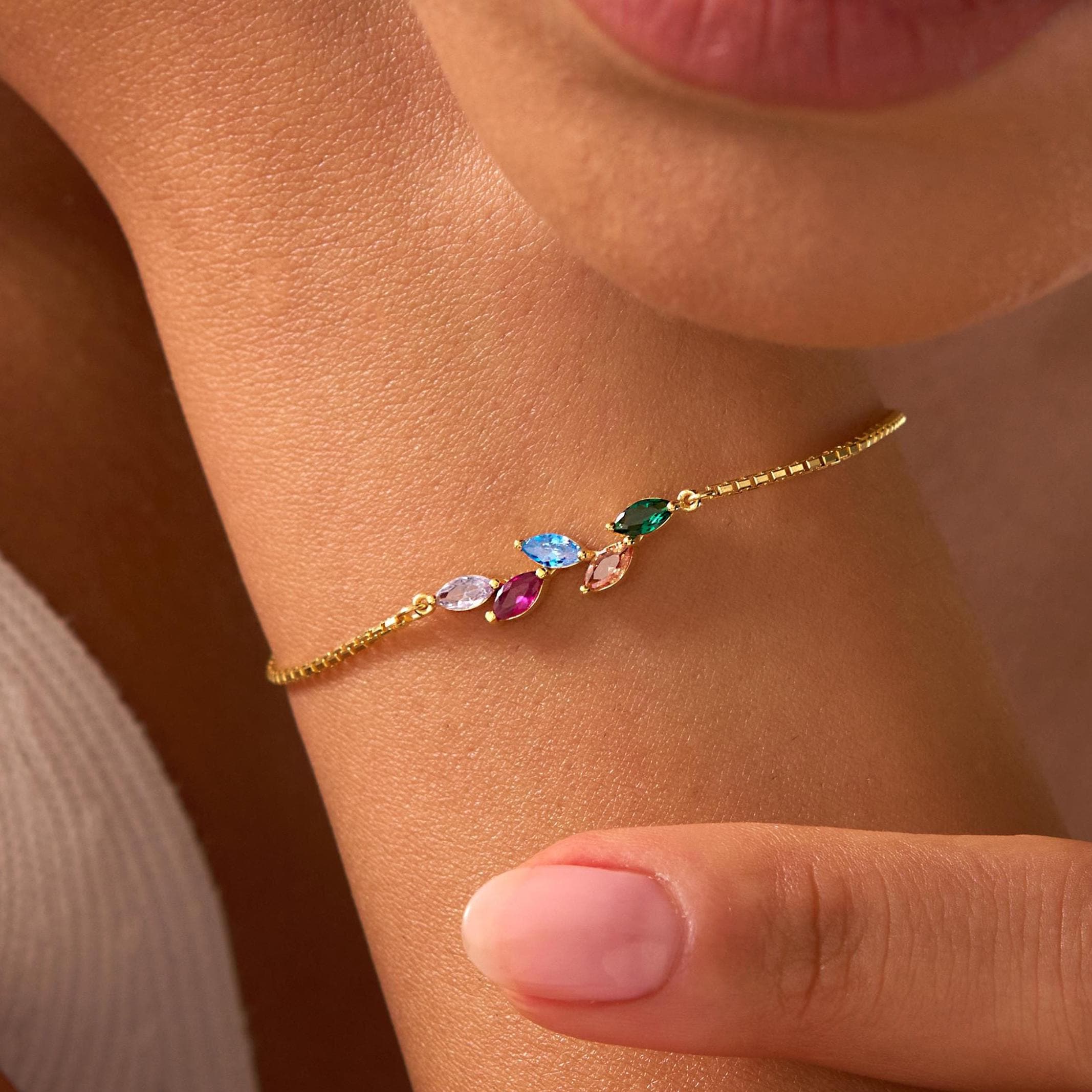 birthstone bracelet bracelet for grandma