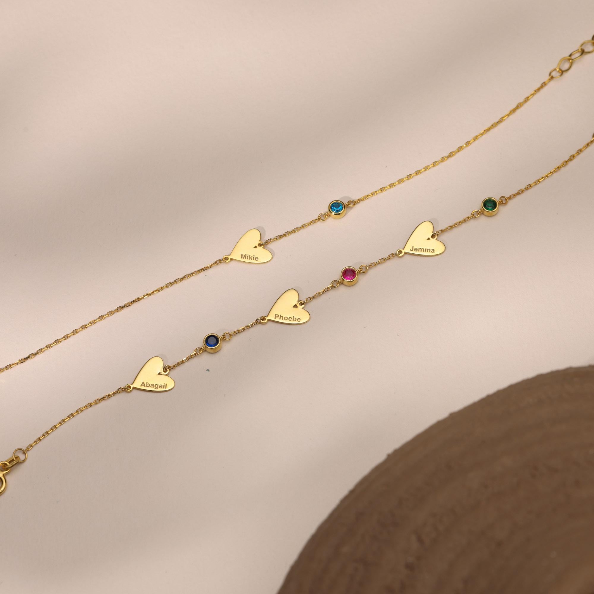 Vergulde naam ketting model Esmee