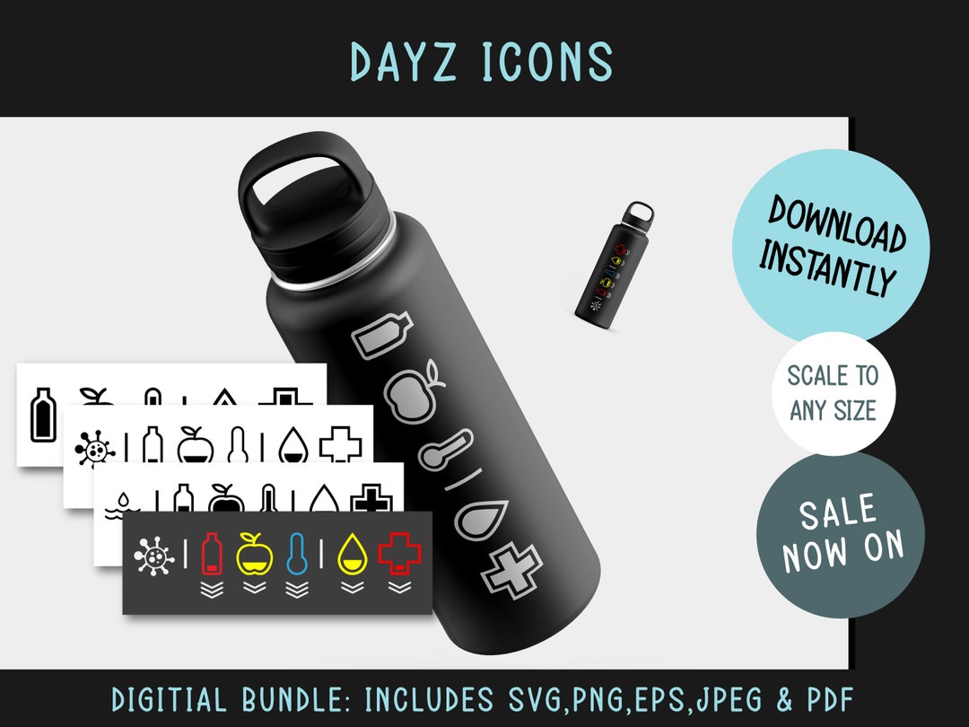 Dayz'd Health Icons SVG Bundle Add to Anything Digital Bundle Many File