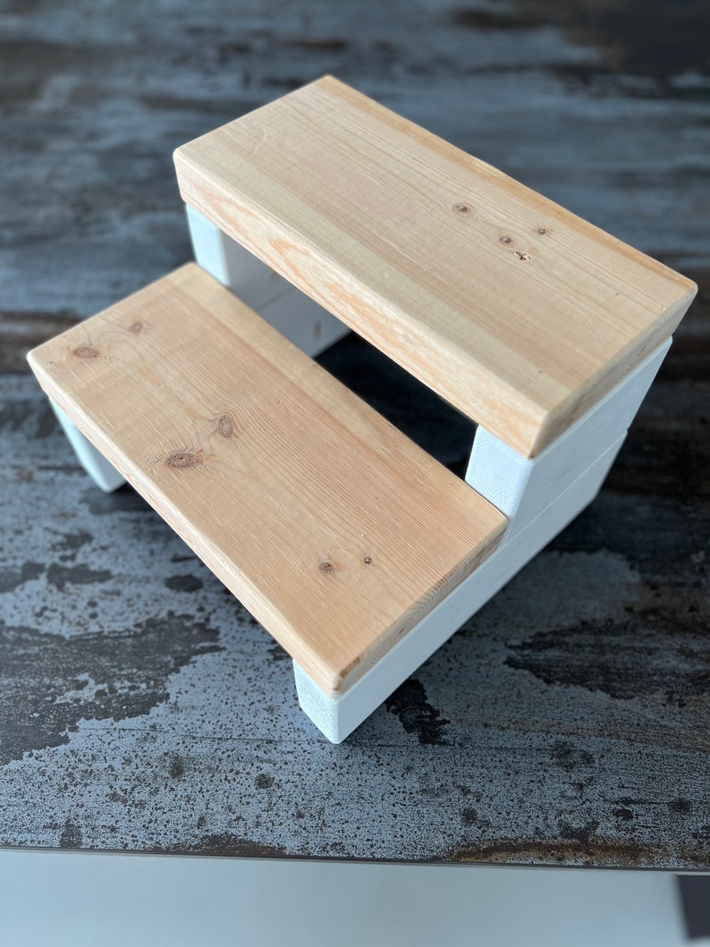 Toddler Stepping Stool Wooden Step Stool Farmhouse Design Toddler Step