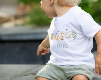 Geburtstags T-Shirt | Bügelbild | personalisiert | Geburtstagskind | Safari | one  | Kinder T-Shirt Kindergeburtstag | Carmella Design