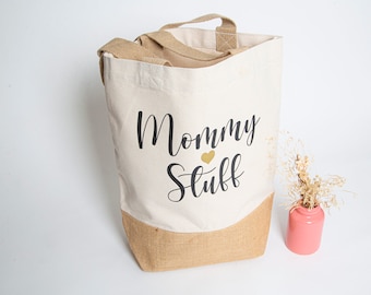 Personalisierte Tasche | Mama | Freundin | Geburt | Geschenkidee | Jute Tasche | Strand Tasche | Geburtstag | Geburtstag | Carmella Design