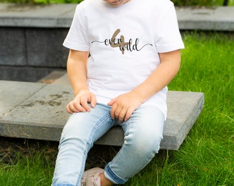 Birthday T-Shirt | Children's Birthday | Birthday boy | boy | Girl | 4th Birthday Shirt | 4 ever wild | Carmella Design