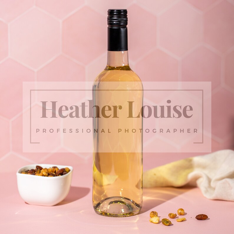 Blank Wine Bottle Mock up Image Mockup Wine Bottle Download Etsy