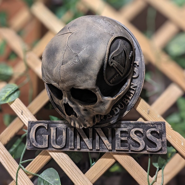 Guinness Brewery Skull Stout Beer Bar Ornament