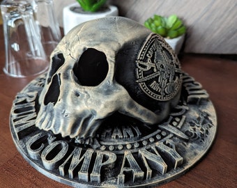 Kapitan Morgan Rum Skull Dekoracyjna Jaskinia Mężczyzny Ozdoba Barowa