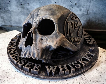 Décoration de bar Jack Daniel's Whiskey Skull Old n° 7 de marque