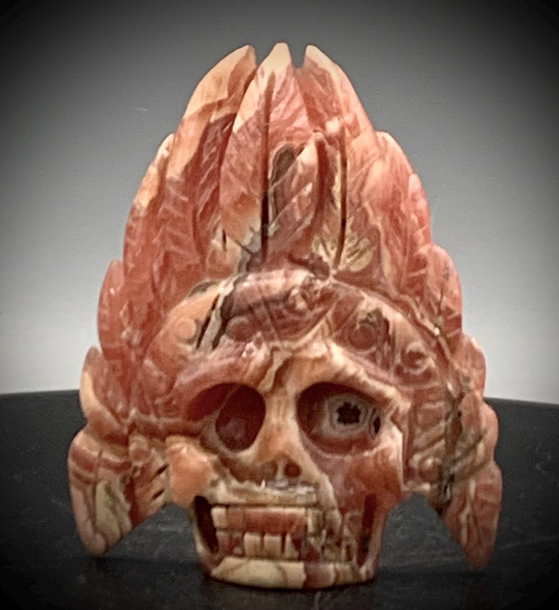 ロードクロサイトスカル ロードクロサイトスカル - 手彫り - 高品質 - Etsy 日本