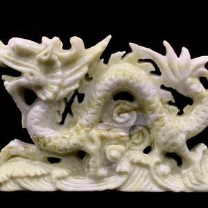 Jumbo Dragon - Hand Carved by Master Carver - Jade - High Quality - 7.8 lbs!