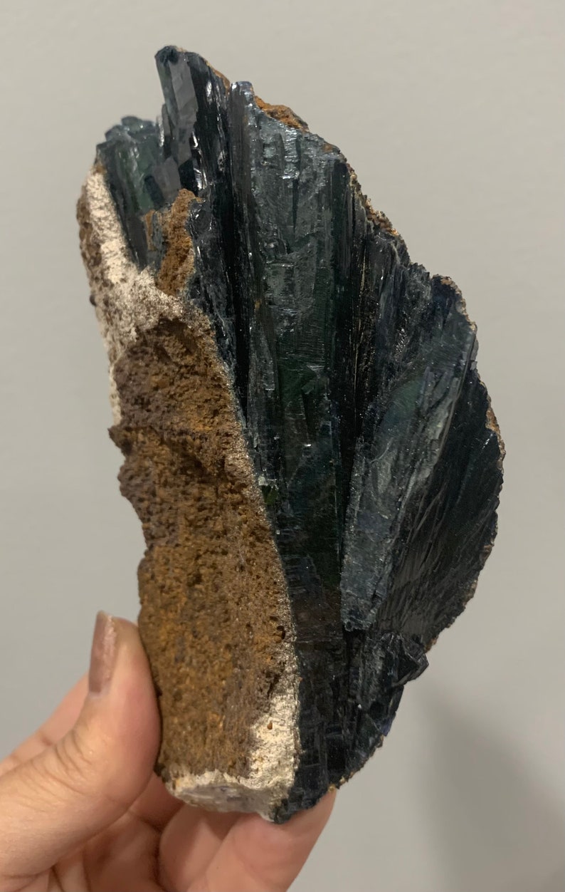 Massive Vivianite Specimen High Quality Over 1 lb image 1