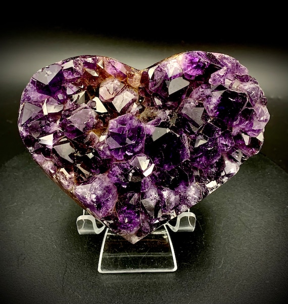 天然石♡ピンクアメジスト♡大きなハート♡厚みあり Pink Amethyst