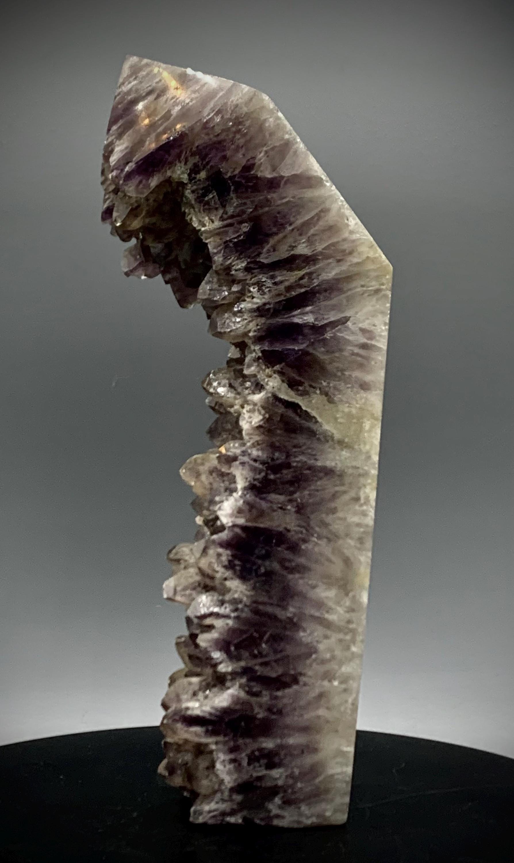【天然石】アメジスト クラスター ポイント◆タワー 見事な天然アメジスト クラスター ポイント タワー - 唯一無二 - 3.11