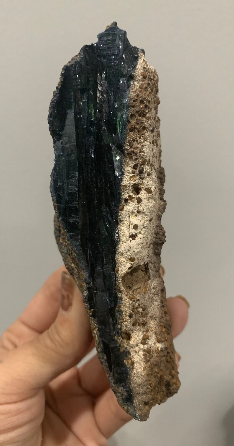 Massive Vivianite Specimen High Quality Over 1 lb image 9