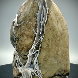 Volcano Agate Freeform with incredible and Rare Blue Boytroidal Druzy - Strong UV Reaction! - 1.26 lbs!