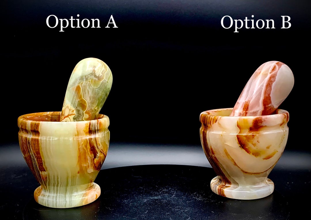 Jade/onyx Mortar and Pestle 1.4 Lbs Etsy